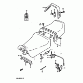 Схема узла: Сиденье (Model j) для Suzuki GSX-R750