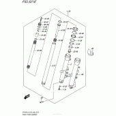 Схема вузла: Вилка передньої осі (Sfv650Al5 E33) для Suzuki SFV650 Gladius