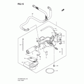 Схема узла: Топливный насос для Suzuki VZ1500 Intruder M1500
