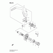 Схема узла: Кикстартер для Suzuki RM-Z450