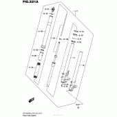 Схема узла: Вилка передней оси для Suzuki GSX1300 Hayabusa