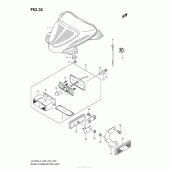Схема вузла: Задній ліхтар (Стоп сигнал) для Suzuki VZ1500 Boulevard M90