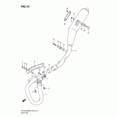 Схема вузла: Вихлопна система для Suzuki DR-Z400 DR-Z400SM