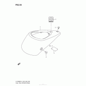 Схема вузла: Накладка паливного бака Suzuki VL1500 Boulevard C90T BOSS