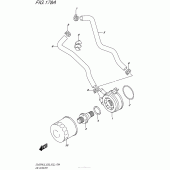 Схема вузла: Олійний охолоджувач для Suzuki DL650 V-Strom