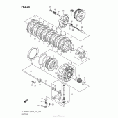 Схема вузла: Зчеплення Suzuki VL1500 Boulevard C90T BOSS