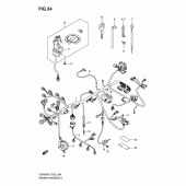 Схема вузла: Електропроводка (Gsf650k7/k8/uk7/uk8) для Suzuki GSF650 Bandit