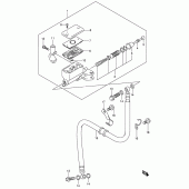 Схема вузла: Головний циліндр зчеплення для Suzuki DL1000 V-Strom