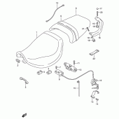 Схема вузла: Сидіння (Model p/r) для Suzuki RF600