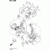 Схема вузла: Повітряний фільтр (Vl1500Bl7 E28) для Suzuki VL1500 Boulevard C90T BOSS
