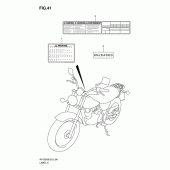 Схема вузла: Інформаційні наклейки для Suzuki RV125