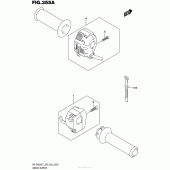 Схема вузла: Пульт управління рульовий для Suzuki DR-Z400 DR-Z400S