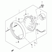 Схема вузла: Фара (Gsf1200k1/k2/k3/k4/zk4/k5/zk5) для Suzuki GSF1200 Bandit