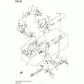 Схема вузла: Вихлопна система (Vzr1800Bzl4 E28) для Suzuki VZR1800 Boulevard M109R BOSS
