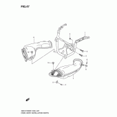 Схема узла: Крепления обтекателей для Suzuki GSX-R1000