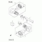 Схема узла: Поворотники (Sv650k9/ak9/uk9/uak9) для Suzuki SV650