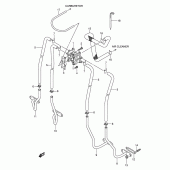 Схема вузла: Система індукції повітря для Suzuki GSF650 Bandit S