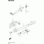 Схема вузла: Підставка для Suzuki GSX-R750