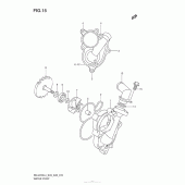 Схема вузла: Водяний насос Suzuki RM-Z250