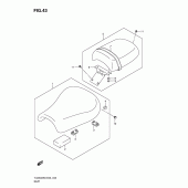 Схема узла: Сиденье для Suzuki TU250