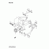 Схема вузла: Задній важіль підвіски Suzuki VL800 Boulevard C50T