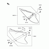 Схема вузла: Бічна кришка для Suzuki RM100