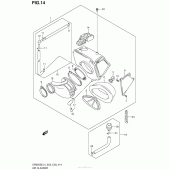 Схема узла: Воздушный фильтр для Suzuki DR650 DR650SE