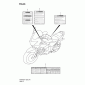 Схема вузла: Інформаційні наклейки для Suzuki GSF650 Bandit S