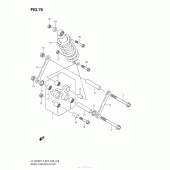 Схема вузла: Важіль прогресії (Vl1500Btl3 E33) для Suzuki VL1500 Boulevard C90T BOSS
