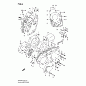 Схема вузла: Кришки картера для Suzuki AN400 Burgman (EU analogue of SkyWave)