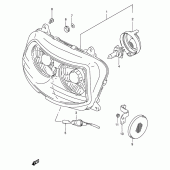 Схема вузла: Фара (Model s) для Suzuki GSX-R1100
