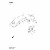 Схема узла: Переднее крыло для Suzuki DR200 DR200SE