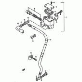 Схема вузла: Передній гальмівний циліндр (Dr350sl/sm/sn/sp/sr) для Suzuki DR350