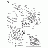 Схема узла: Картер двигателя для Suzuki DR-Z110