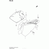Схема вузла: Бічні панелі (Dr-Z400Sl4 E33) для Suzuki DR-Z400 DR-Z400S