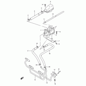 Схема вузла: Система індукції повітря (E18) для Suzuki GSX750