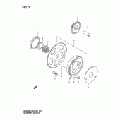 Схема узла: Привод стартера для Suzuki GZ250 Marauder