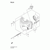 Схема узла: Фара для Suzuki DR125