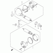 Схема вузла: Поворотники для Suzuki GZ125 Marauder