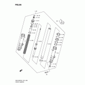 Схема узла: Передняя вилка для Suzuki GSX1250