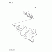 Схема узла: Водяной насос для Suzuki UX150 Sixteen