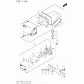 Схема узла: Задний фонарь (Стоп-сигнал) для Suzuki DR650 DR650SE