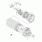 Схема вузла: Зчеплення Suzuki LS650 Boulevard S40
