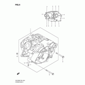 Схема узла: Картер двигателя для Suzuki GZ125 Marauder