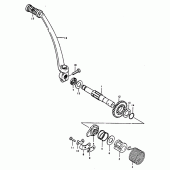 Схема вузла: Кікстартер для Suzuki TS125