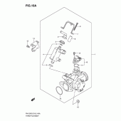 Схема вузла: Дросельна заслінка (Model k7) для Suzuki RV125