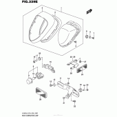 Схема вузла: Задній ліхтар (Стоп-сигнал) (Vl800Tl6 E28) для Suzuki VL800 Boulevard C50T