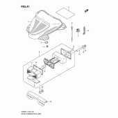 Схема узла: Задний фонарь (Стоп-сигнал) для Suzuki VZ800 Intruder M800/ Boulevard M50