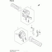 Схема узла: Пульт управления рулевой для Suzuki GSX-R600