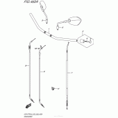 Схема узла: Руль & Тросики для Suzuki GSX-S750